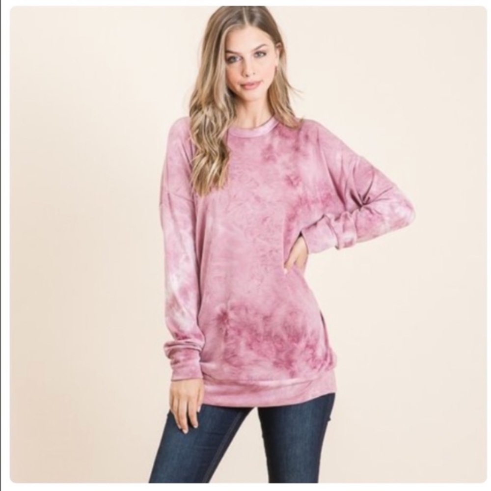 β€οΈtie-dye print top - Picture 2 of 6